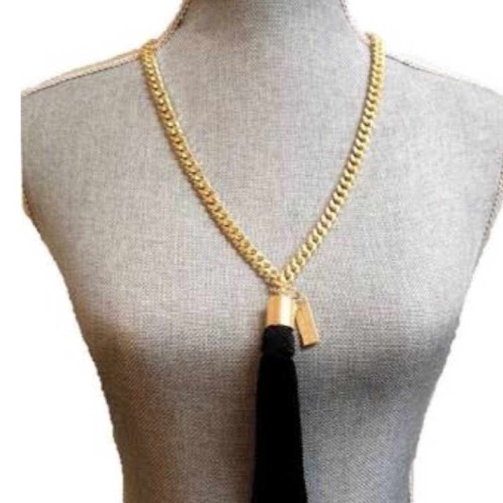 NWOT Marc Jacob Chunky Link Tassel Necklace